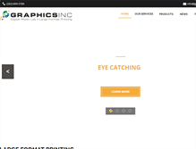 Tablet Screenshot of graphicsinc.com